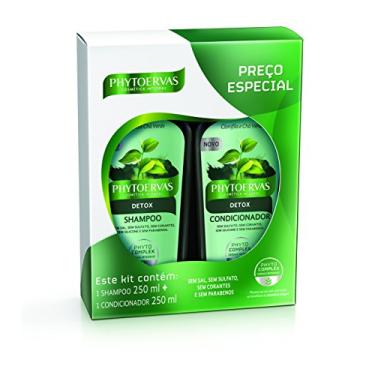 Imagem de Phytoervas Kit Shampoo Com Condicionador Detox Verde