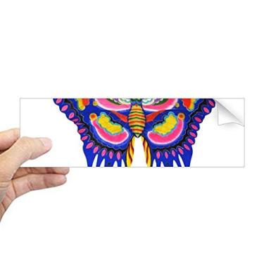 Imagem de DIYthinker Adesivo retangular tradicional de pipa chinesa com estampa de borboleta, decalque de janela para notebook