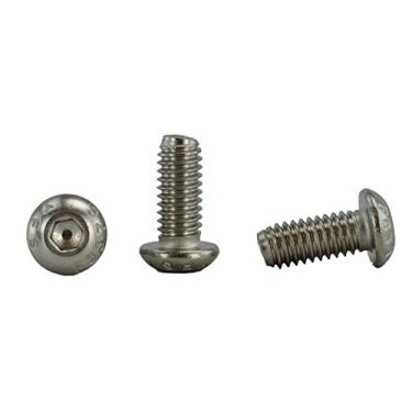 Imagem de Parafusos de soquete com cabeça de botão de soquete (5/8" a 3" disponíveis, rosca completa, acionamento sextavado, aço inoxidável 18-8, rosca grossa, 5/16-18 x 3/4