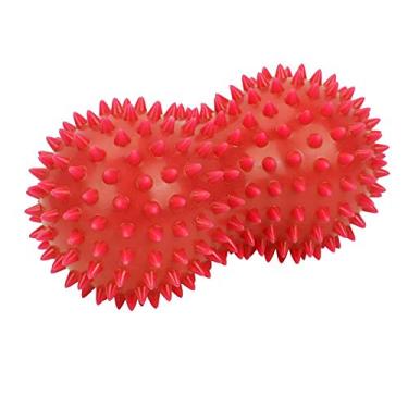 Imagem de Bolas de massagem, bolas de massagem de amendoim de PVC, ombro para trás, massageador de pés, fascite plantar e terapia muscular de tecido profundo em todo o corpo para exercícios de força/relaxamento