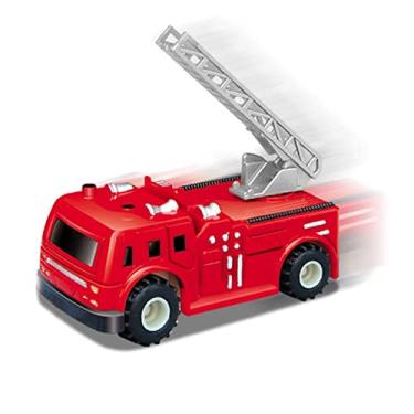 Imagem de Magic Pen Indutive Car Truck Follow Any Drawn Black Line Track Mini Toy Engineering Vehicle Toy Educational Toy Drug Pista da Magic Pen (Cor: Caminhão de bombeiros vermelho)