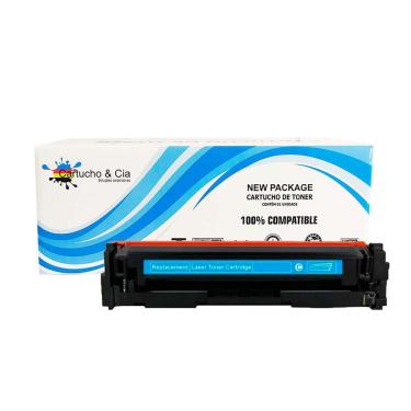 Imagem de Toner Compatível Com Hp W2021a 414A M454dw M454dn M479fdw M479dw M479fdn Ciano Sem Chip 2.100 Páginas - Cartucho & Cia
