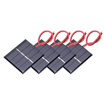 Imagem de Painel Solar 4Pcs 0,36W 2V Placa de Energia de Carregamento de Painel Solar e Linha Eletrônica para Pequenos Eletrodomésticos de Energia