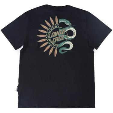 Imagem de Camiseta Santa Cruz Algodão Split Serpent DOT Preto - G-Unissex