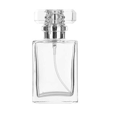 Imagem de Frasco De Perfume Vazio Sluffs, Frascos De Perfume Vazios Recarregáveis ​​sem Vazamento, Frasco De Spray De Perfume De Vidro Vazio De 30 Ml, Recipiente Reutilizável Portátil (Transparente)