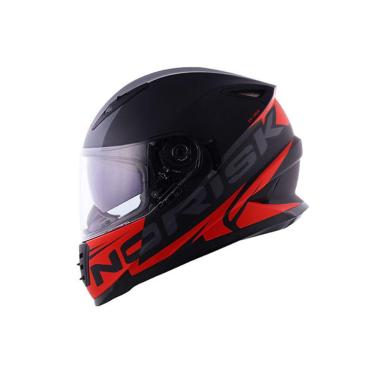 Imagem de Capacete Norisk FF302  Manty Preto e Vermelho Fosco