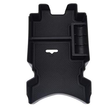 Imagem de Caixa de armazenamento de console central, caixa de armazenamento secundária para apoio de braço de bandeja, caixa de armazenamento de console central de carro preta organizador de contêiner para Honda Civic 10th