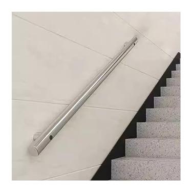 Imagem de Corrimão Escadas de Aço Inoxidável Corrimãos Corrimões Corrimões Interior Doméstico Parede Corredores Debruçados Minimalista Exterior Corrimão Exterior (Cor: Longo 100cm -2 Pontos Fixos)