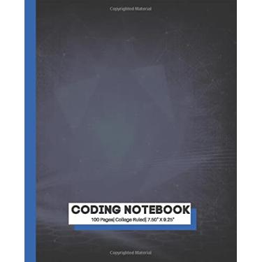 Imagem de Coding Notebook with Blue Triangles Theme| Programmer Notebook| Coding Developer Notebook Gift| Coding Projects: Use to code in C, C++, HTML, Java, Python and any other Programming Languages.