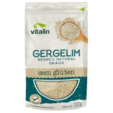 Imagem de Vitalin Gergelim Branco Natural Grãos Vitalin 120g