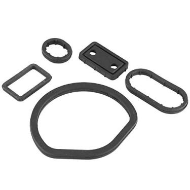 Imagem de MUNEFE Junta de carro, junta de adaptador de filtro de óleo do motor, 112184036 Kit de junta de filtro de refrigerador de óleo de carro para Benz C240 C280