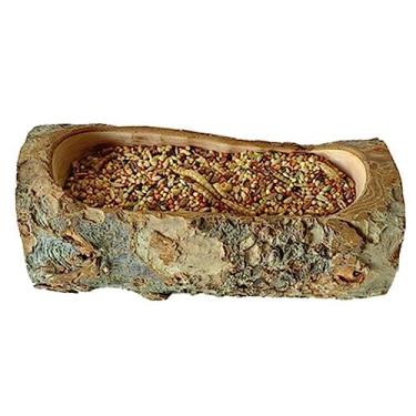 Imagem de Tigela de alimentação de madeira de maçã para animais pequenos, prato de comida para hamster, porquinho-da-índia, ratos de chinchila e gerbos