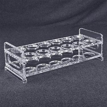 Imagem de Rack de vinho Rack de 2 camadas Tampo de mesa durável fácil de limpar Higiene elegante bonito prático e conveniente limpo e bonito copo redondo antiderrapante 6/12 furos 0JJ01 (30 * 12,5 * 10 cm)