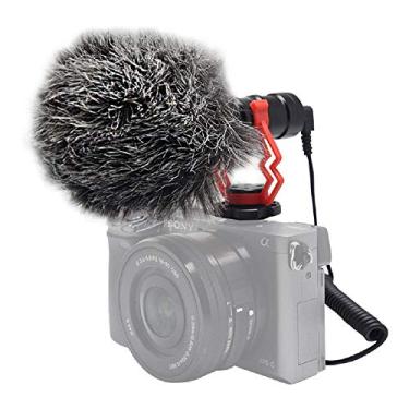 Imagem de mcoplus VM-M03 Microfone de vídeo espingarda de metal compacto para câmera condensador direcional cardioide mini microfone de gravação com para-brisas Deadcat para smartphone, câmeras DSLR e