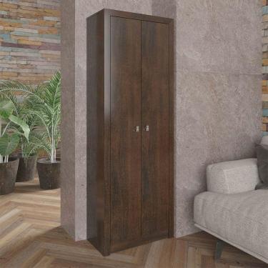 Imagem de Armário para Escritório Multiuso  com 2 Portas 60x171,5cm Rústico