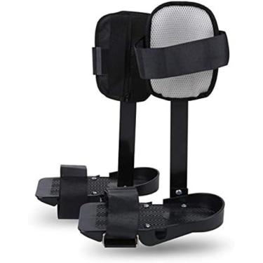 Imagem de Engrenagem protetora da perna da bicicleta do exercício, acessórios fixos do suporte da perna do treinamento da reabilitação do pedal elétrico, 1 par