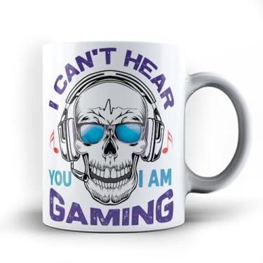 Imagem de Caneca game Não consigo ouvir estou jogando 24 (Preta)