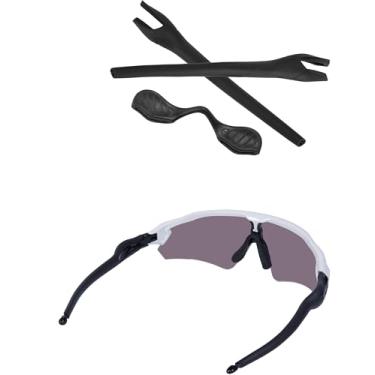 Imagem de Bowyer 1 par de kits de borracha de substituição compatíveis com óculos de sol Oakley Radar EV Pitch OO9211 / Path OO9208 / Path Asian Fit OO9275 - Preto