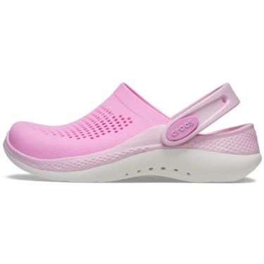 Imagem de Crocs Tamanco infantil unissex Literide 360, Rosa/bailarina rosa, 2 Little Kid