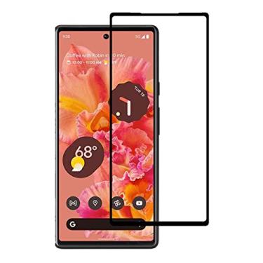 Imagem de UPONEW Protetor de tela de vidro temperado para Google Pixel 6 - [pacote com 2] protetor de tela de vidro temperado protetor de fronteira preto para Google Pixel 6 GB7N6 G9S9B G9S9B