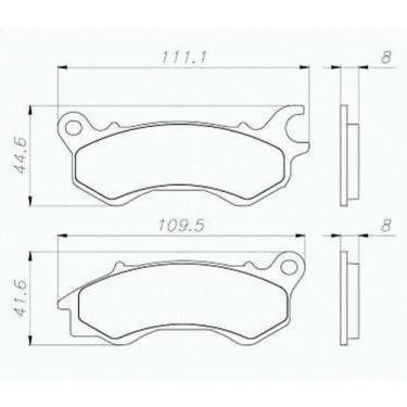 Imagem de PASTILHA FREIO DIANTEIRA para CG TITAN 150 EX CBD 15/ CG TIT - COBREQ