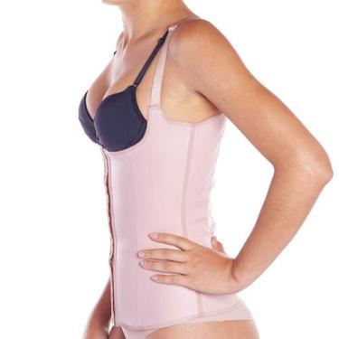 Imagem de Cinta modeladora feminina modelo com alças Princesa Catarina., M, Choc