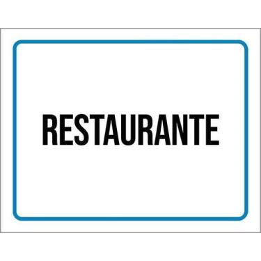 Imagem de Placa Ambiente Sinalização Setor Restaurante 36X46 - Sinalizo