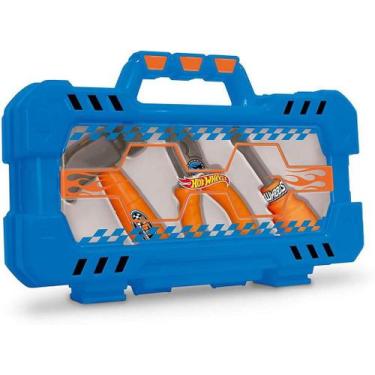 Imagem de Maleta Porta Ferramentas Com 3 Acessórios Hot Wheels Azul - Mattel