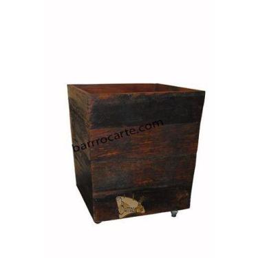 Imagem de Cachepô Rústico Larie Em Madeira Demolição - Cód 1112 - Barrocarte