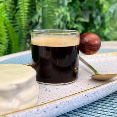 Imagem de Xícara Em Vidro Com Esfera Madeira Home Design - Un - We Make