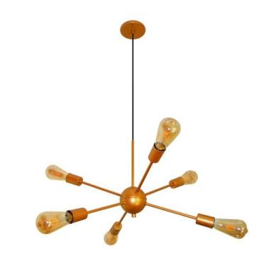 Imagem de Luminária Pendente Sputnik 06 Hastes Moderno Elegante Bivolt 110v / 22