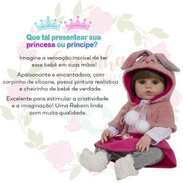 Imagem de Bebê Reborn Coelhinha 100% Vinil Siliconado Pode Dar Banho - Cegonha R