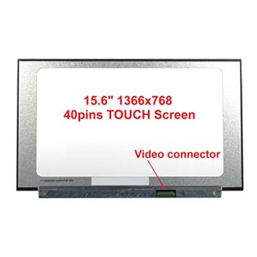 Imagem de Fullcom Novo bisel narraw de 15,6" (toque) brilhante, compatível com N156BGN-E43 HD 1366X768 WXGA Slim Laptop LED LCD de substituição