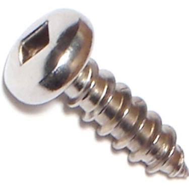 Imagem de Hard-to-Find Fastener 014973203443 Parafusos de chapa de metal de cabeça de panela quadrada, 30 x 0,9 cm, 18 peças