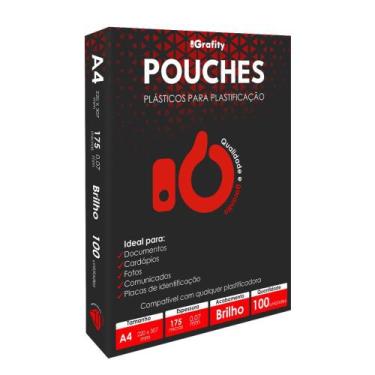 Imagem de Plástico Plastificação 300 Grafity 3 A4 (220x307mm) 0,07mm 175 Micras