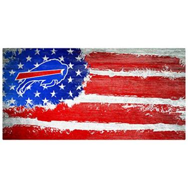 Imagem de Fan Creations Placa de bandeira unissex Buffalo Bills da NFL Buffalo Bills, cor do time, 15 x 30 cm