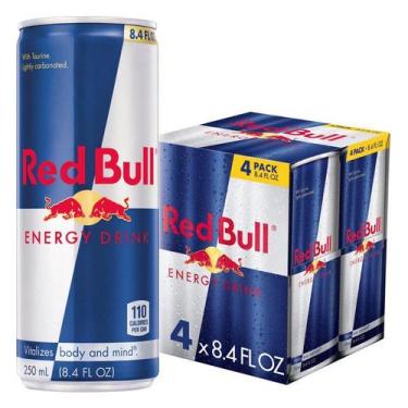 Imagem de Energético Red Bull 250ml Kit com 4 unidades - Red Bull Energy Drink