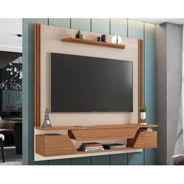 Imagem de Painel para tv de até 60 polegadas valley 1,80 off white/noce - Villag