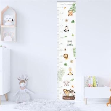 Imagem de Régua de Crescimento Adesivo  Cinza Infantil  - Cg Mimo Kids