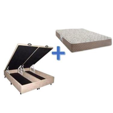 Imagem de Conjunto bau + colchão durabilli/frontier 158x198x66 - Herval