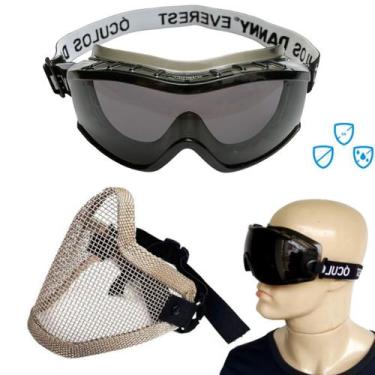 Imagem de Kit Oculos Protecao Paintball Anti Risco Anti Embaçante Balistico UV C