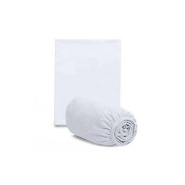 Imagem de Lençol com Fronha para Mini Berço Hug - Branco