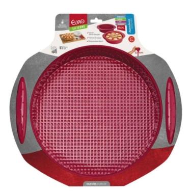 Imagem de Forma Assadeira Antiaderente Silicone 25cm Bolo Torta Pão
