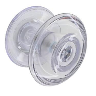 Imagem de Puxador porta de vidro temperado de resina incolor grande - Sabra Ferr