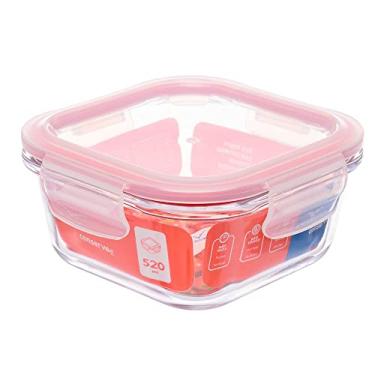 Imagem de Pote de Vidro Tampa Hermética 0.52 L, Invicta, Vermelho