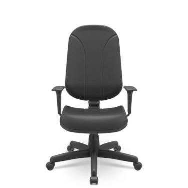 Imagem de Cadeira Presidente Operativa Vinil Giratória com Braços Reguláveis e S