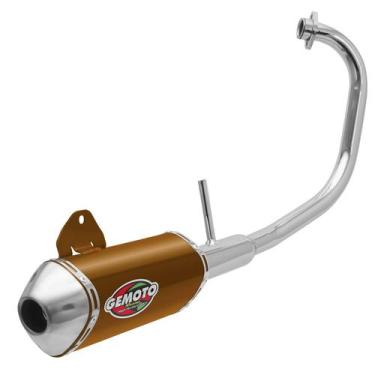 Imagem de Escapamento Escape Gemoto Racing 3 Trioval Ybr 125 Factor 2009 - 2015 