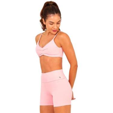 Imagem de Top Alto Giro Hyper Decote Feminino, Rosa, M
