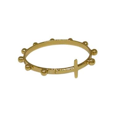 Imagem de Anel Em Ouro 10k 416 Terço Oração Do Rosário Cruz, 18