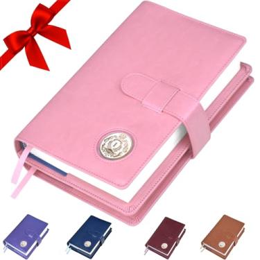 Imagem de Capa de livro grande AA dupla e 12 passos e 12 tradições | Porta-medalhão | por Galileo | Presente perfeito | Anônimos dos Alcoólicos, Plain/Coin Pocket/Pink